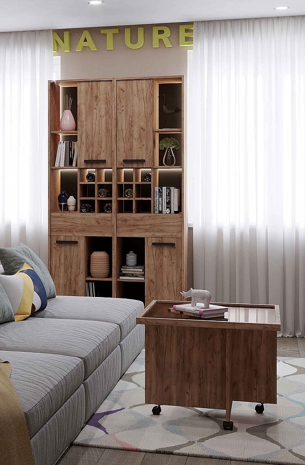 Nature 2 (гостиная) Шкаф МЦН