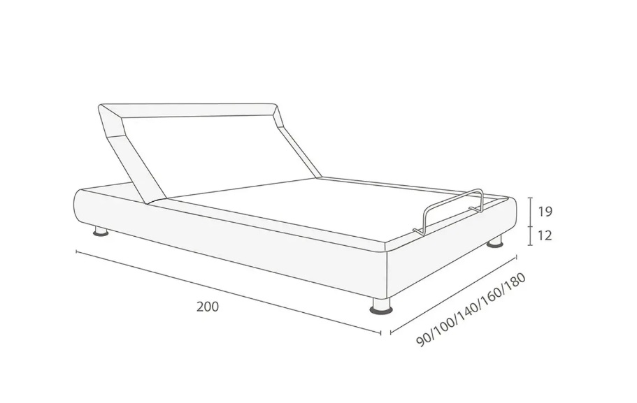 Основание Ergomotion 200*160 модель 633