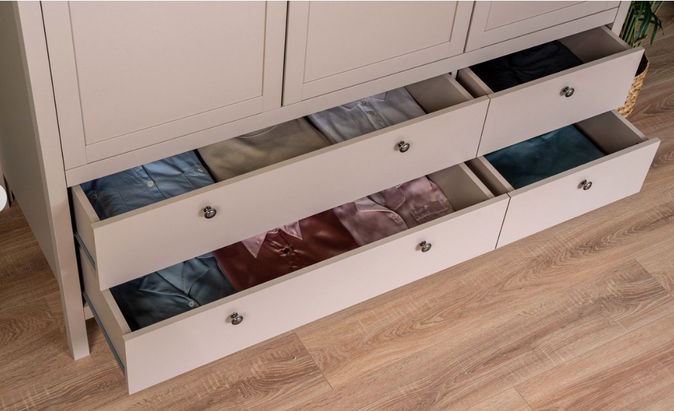 Шкаф трехдверный с ящиками Kasli (Касли) 158*215*061