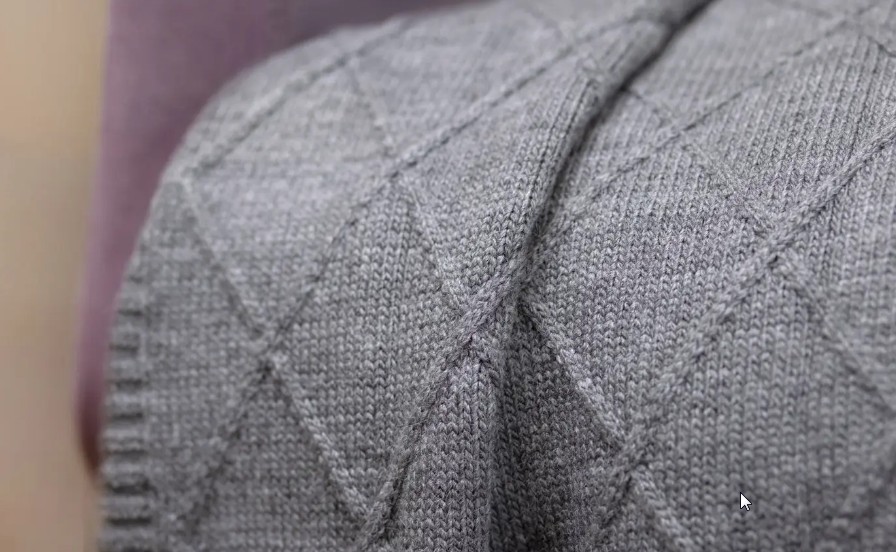 Плед вязанный (ромб) 130*170,