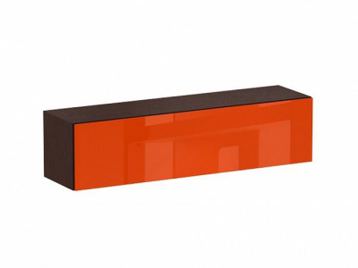 Секция верхняя КСВ 14 Венге корпус с оранжевым фасадом (Кубо)