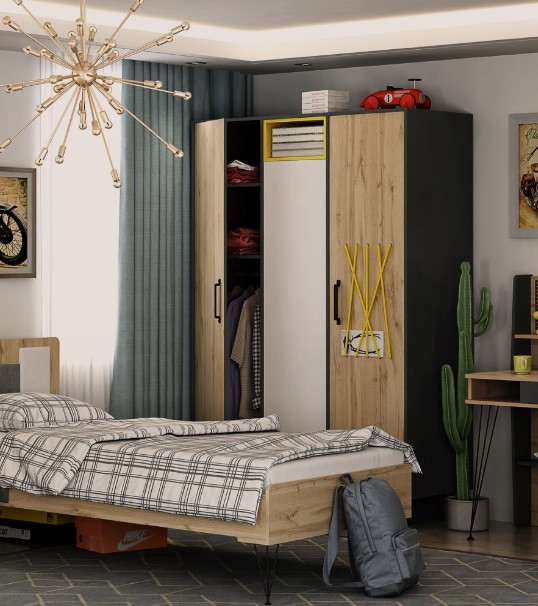 Молодежная "Александрия" мод.№23 Шкаф 3-х створчатый