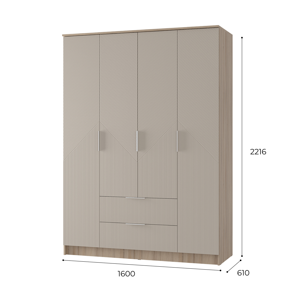 Шкаф 4-х створчатый "Эмилия" ШК-11
