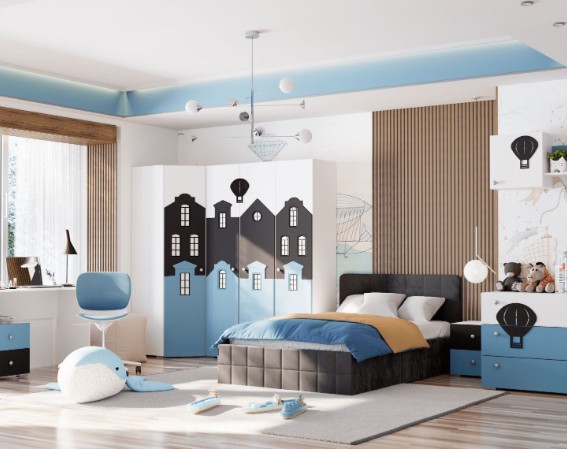 Сити ПМ-332.32 Кровать в мягкой обивке с ПМ