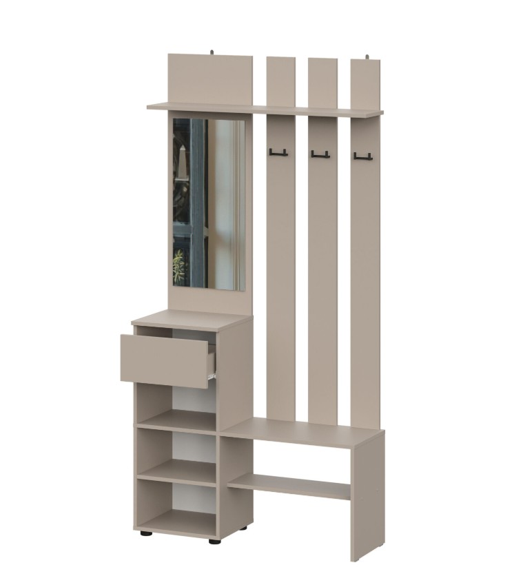 Модульная система "Денвер" Вешалка с зеркалом