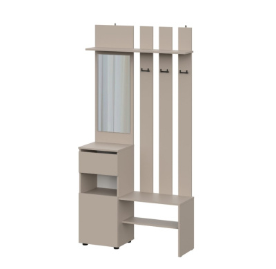 Модульная система "Денвер" Вешалка с зеркалом