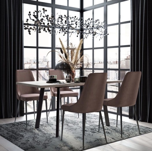 "ТЕО" стол обеденный раздвижной 1200(1600)х800, опоры профиль