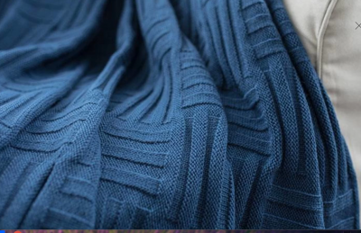 Плед вязанный (квадрат) 130*170,