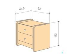 Тумбочка Классик 2 со стеклом
