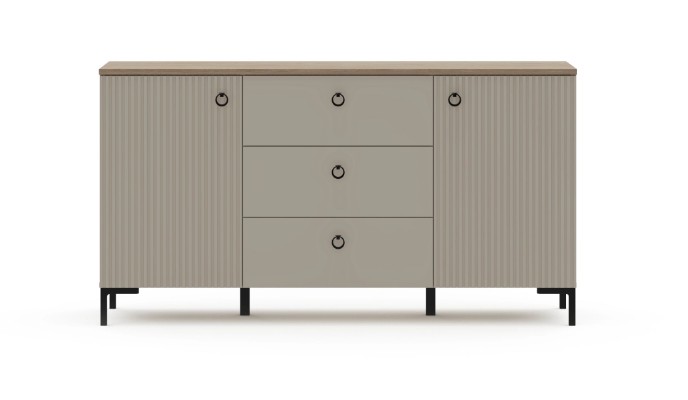 Тумба двухдверная с 3 ящиками Zima (Зима) 150*081*041