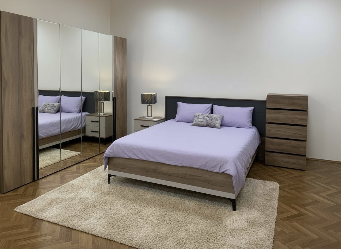 Кара 10 (спальня) Кровать со стационарным основанием (1400) металл