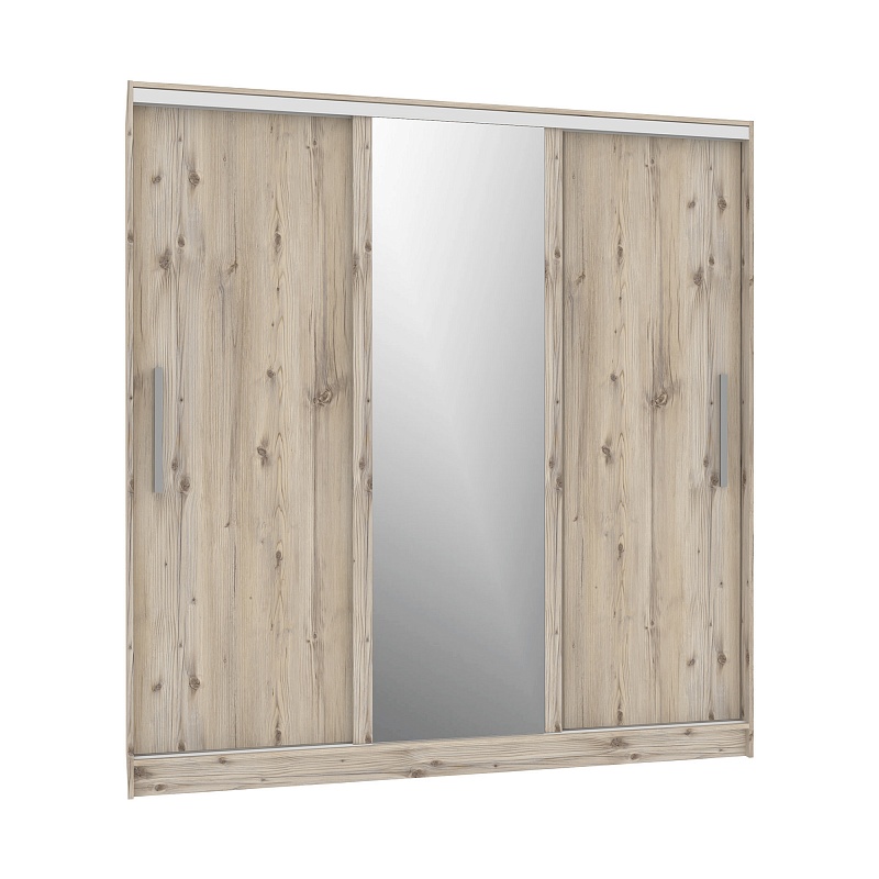 Strike 2000 Шкаф-купе зеркало/лдсп