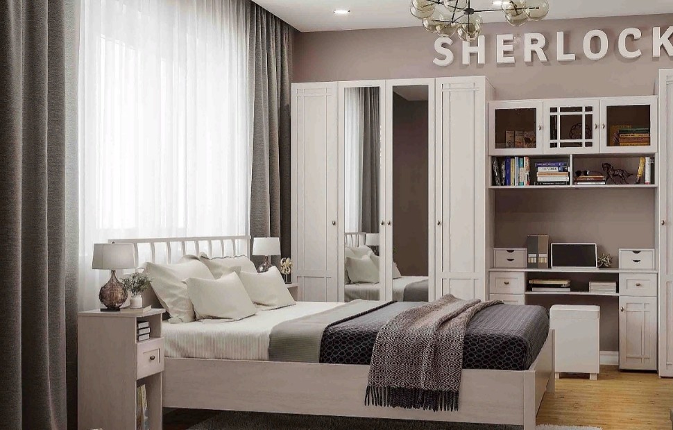 Sherlock 48 (спальня) Кровать Люкс (1400)