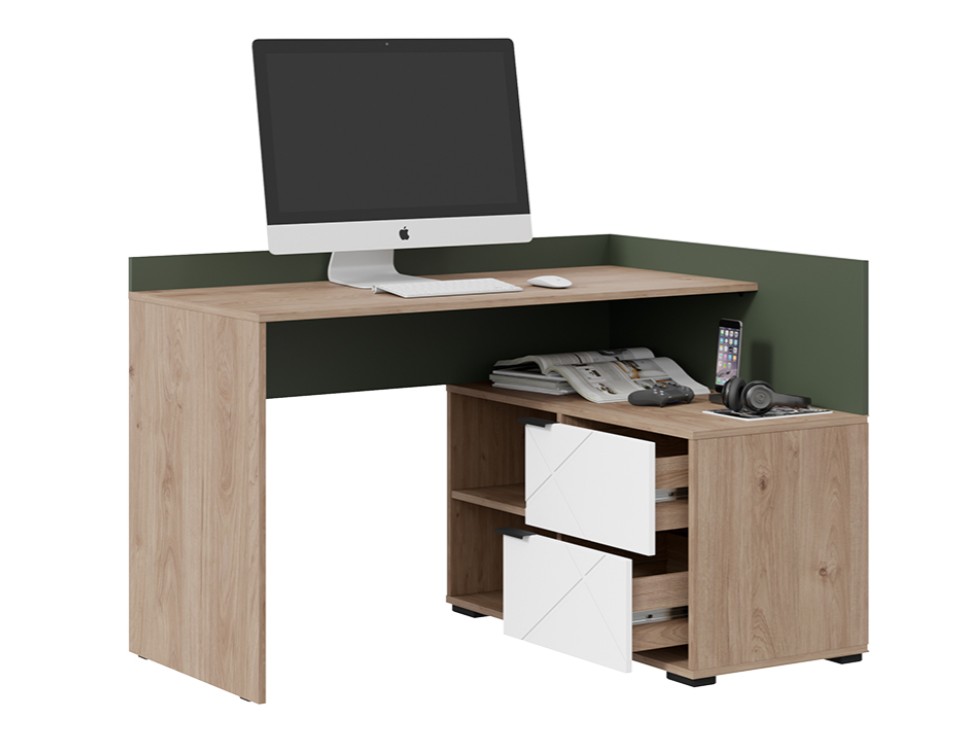 Лео -ТД-410.15.03 Стол письменный угловой