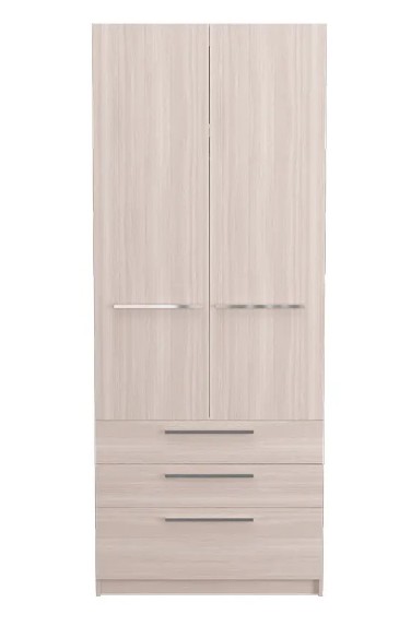 Шкаф двухдверный с ящиками Noble (Нобл) 090*224*053