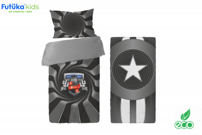 Комплект для изготовления постельного белья поплин Черный (70х160)