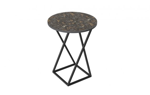 Стол со стеклянной поверхностью ДП 1-03-05 (журнальный)