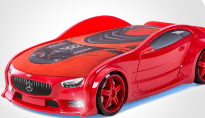 NEO "Мерседес", Обивка матраса "3D", Подсветка фар, Подсветка дна, Мягкий спойлер