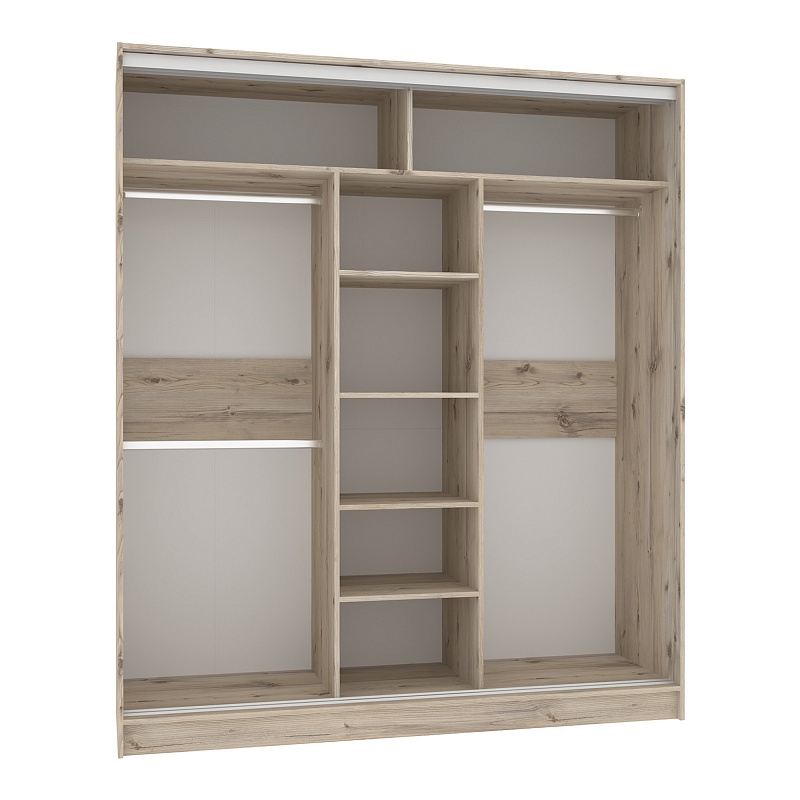 Strike 1800 Шкаф-купе зеркало/лдсп