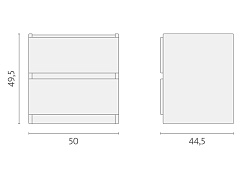 Тумба Oscar (Оскар) со стеклом