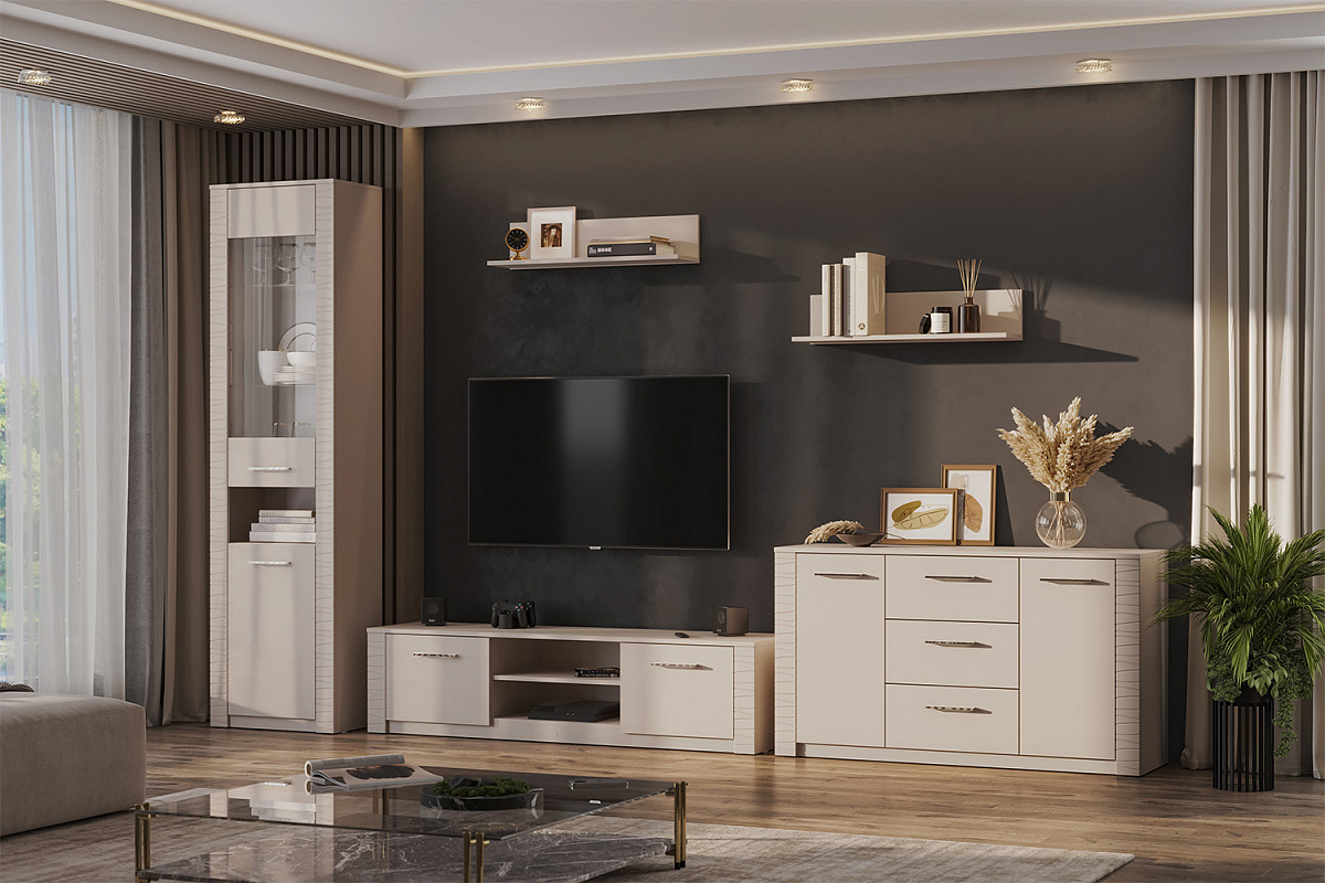 Модульная система "Калипсо" Пенал со стеклом