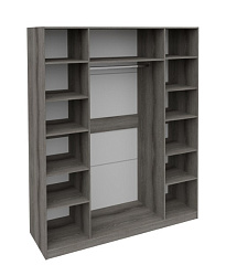 Манхеттен шкаф с 4 дверями с зеркалом