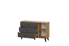 Модульная система "Байкал" Комод 3 ящика (со створкой) (SAFE)