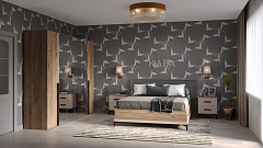 Кара 10 (спальня) Кровать со стационарным основанием (1400) металл