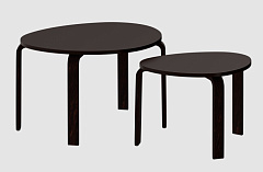 Комплект из 2-х журнальных столов DOUBLE. Столешницы из МДФ.