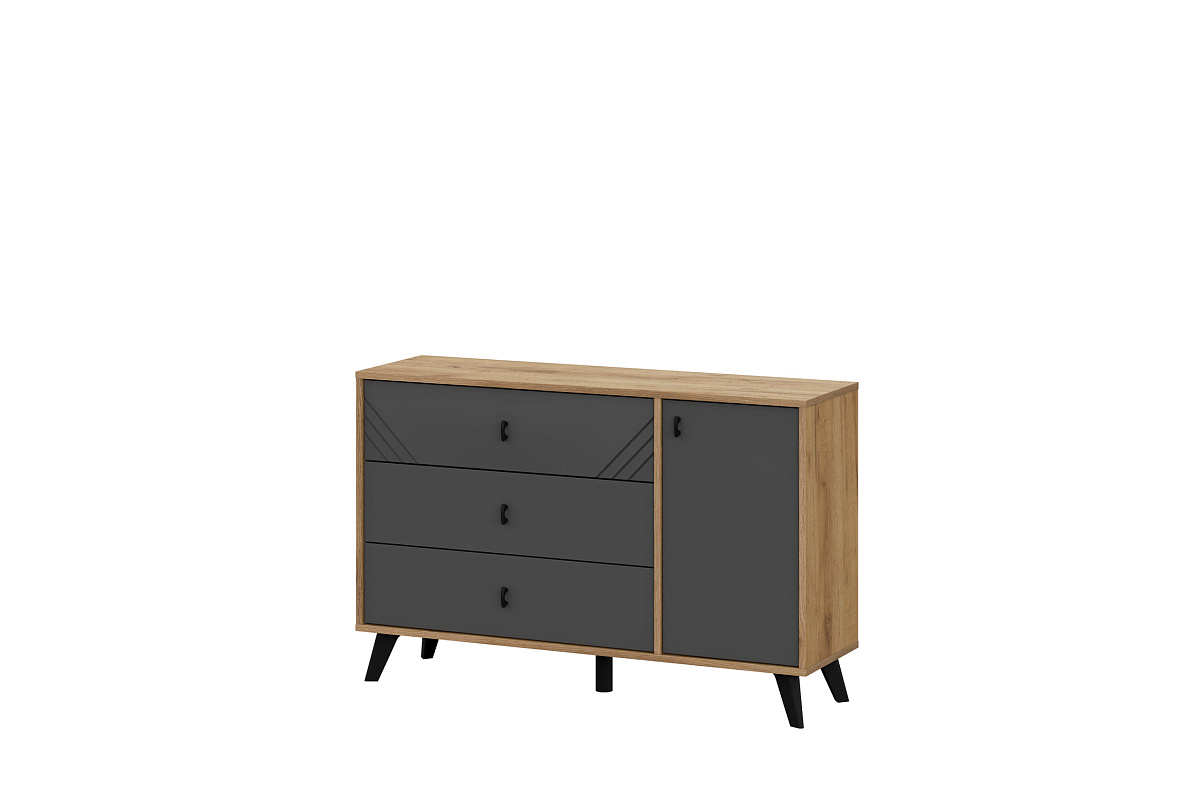 Модульная система "Байкал" Комод 3 ящика (со створкой) (SAFE)