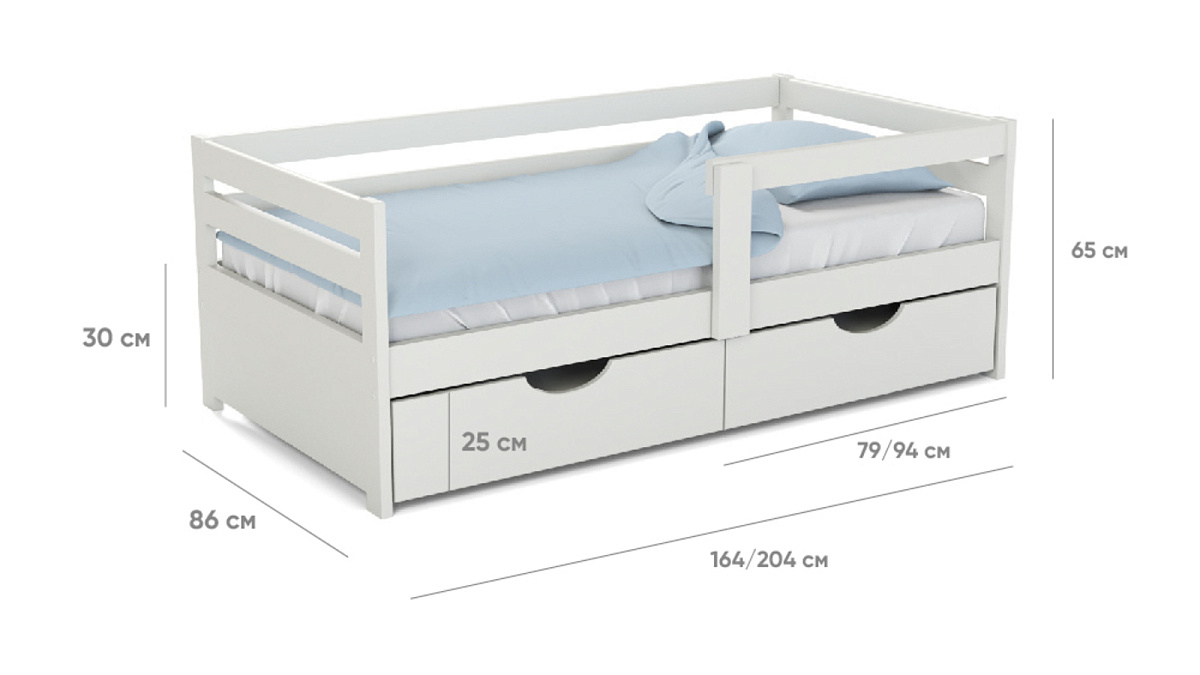 Кровать 160*080 Locky (софа с ящиками)