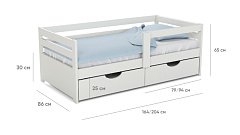 Кровать 160*080 Locky (софа с ящиками)