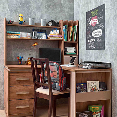 Nature 84 Стол письменный угловой с надстройкой