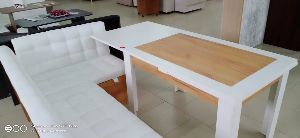 Обеденная группа скамья угловая со столом Хьюстон