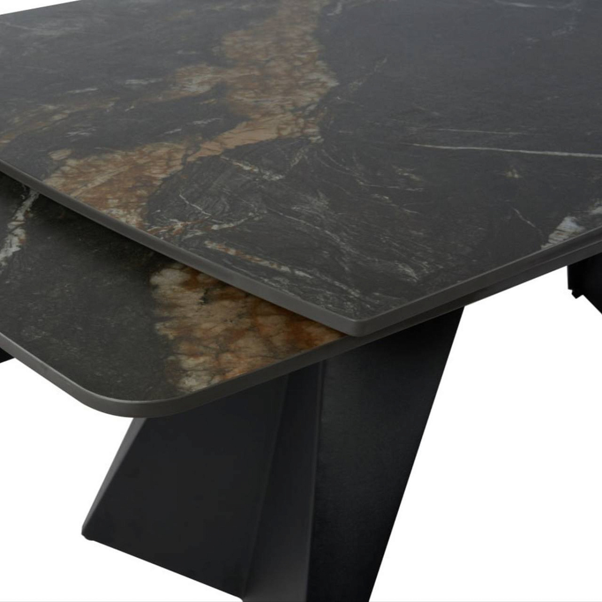 Стол обеденный ECLIPSE,165(+37+37)x90