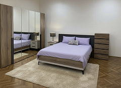 Кара 10 (спальня) Кровать со стационарным основанием (1400) металл