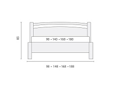 Кровать 200*160 Vesta (Веста)