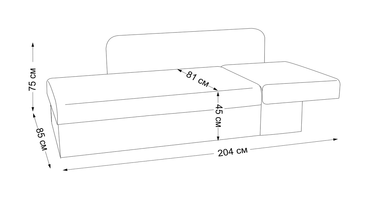 Диван-кровать Nice (правый)