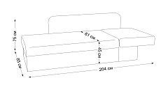 Диван-кровать Nice (правый)