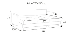 Диван-кровать угловой Квина