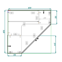 Шкаф угловой &quot;Софт&quot; ШКУ-01