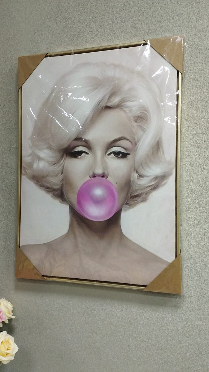 Панно интерьерное на Холсте Мэрилин Монро 70х50 см 8257-102