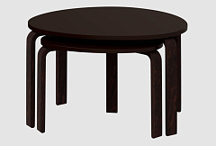 Комплект из 2-х журнальных столов DOUBLE. Столешницы из МДФ.