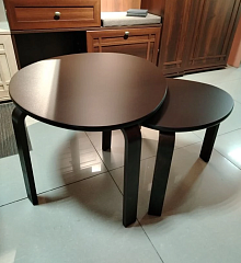 Комплект из 2-х журнальных столов DOUBLE. Столешницы из МДФ.