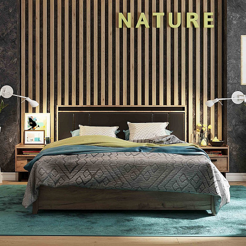 Nature 307 (спальня) Кровать Люкс (1600) с основанием