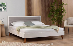 Кровать 200*160 Tilda Soft (Тильда Софт) (основание с ламелиями База отдельно)