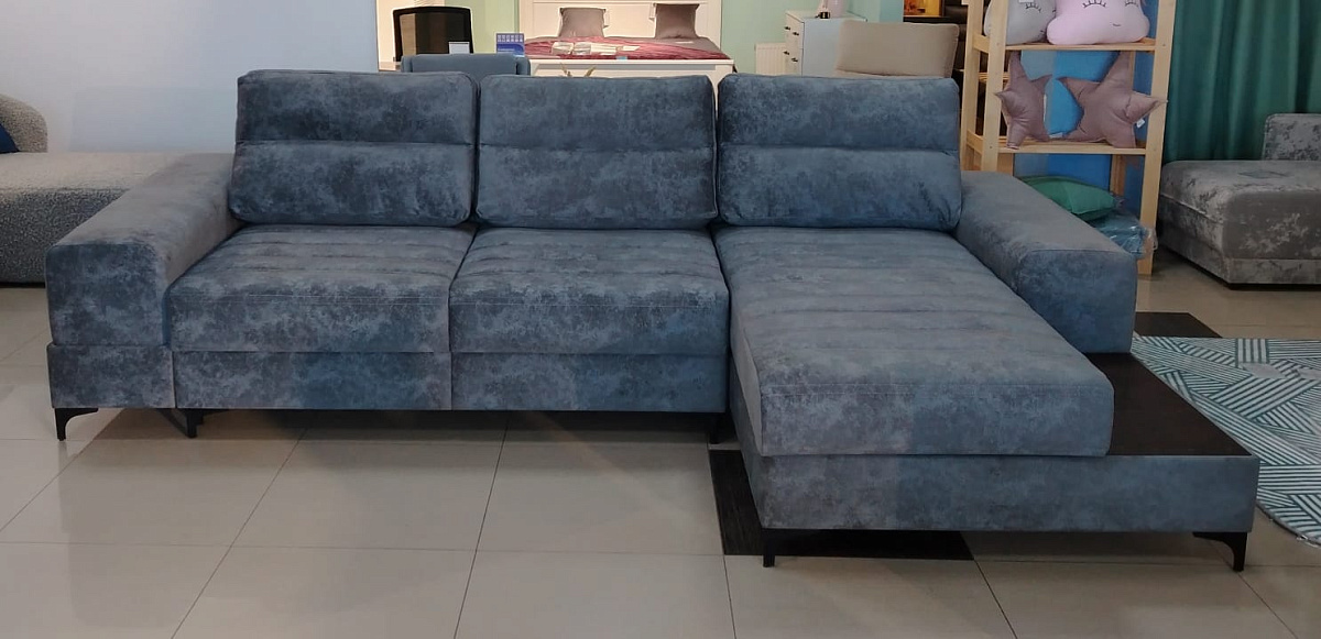 Адель диван модульный (Угол правый Ножки металл. Накл. Венге)