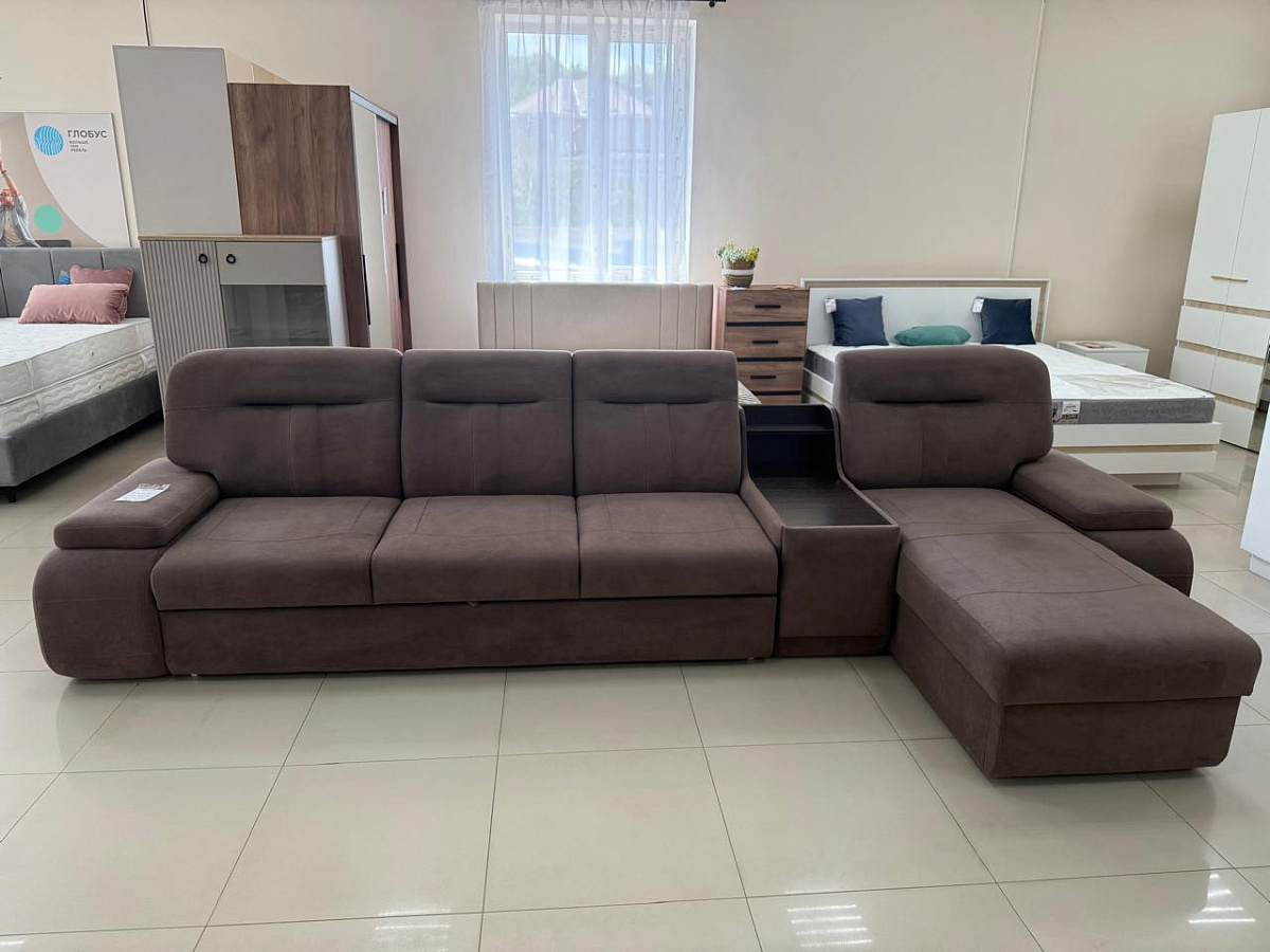 Арт-18, диван модульный (лок.+3х мест с мех+бар+шезл.+лок)