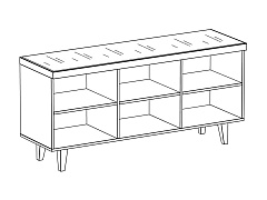 Тумба 3-х дверная КрТ3 (Кристал)