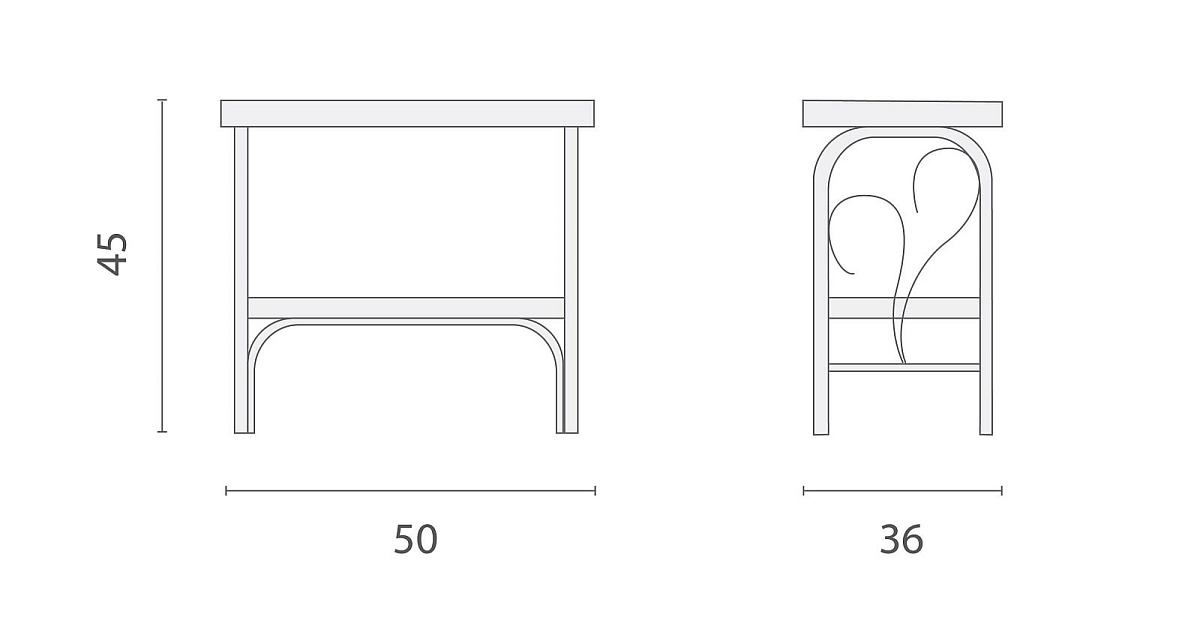 Тумба прикроватная Arle (Арле) 50*36*45